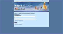 Desktop Screenshot of patpass.mibancoestado.cl